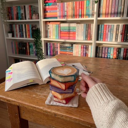 BookSip™ – The Stacked Books Mug