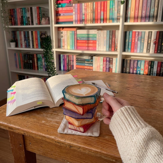 BookSip™ – The Stacked Books Mug